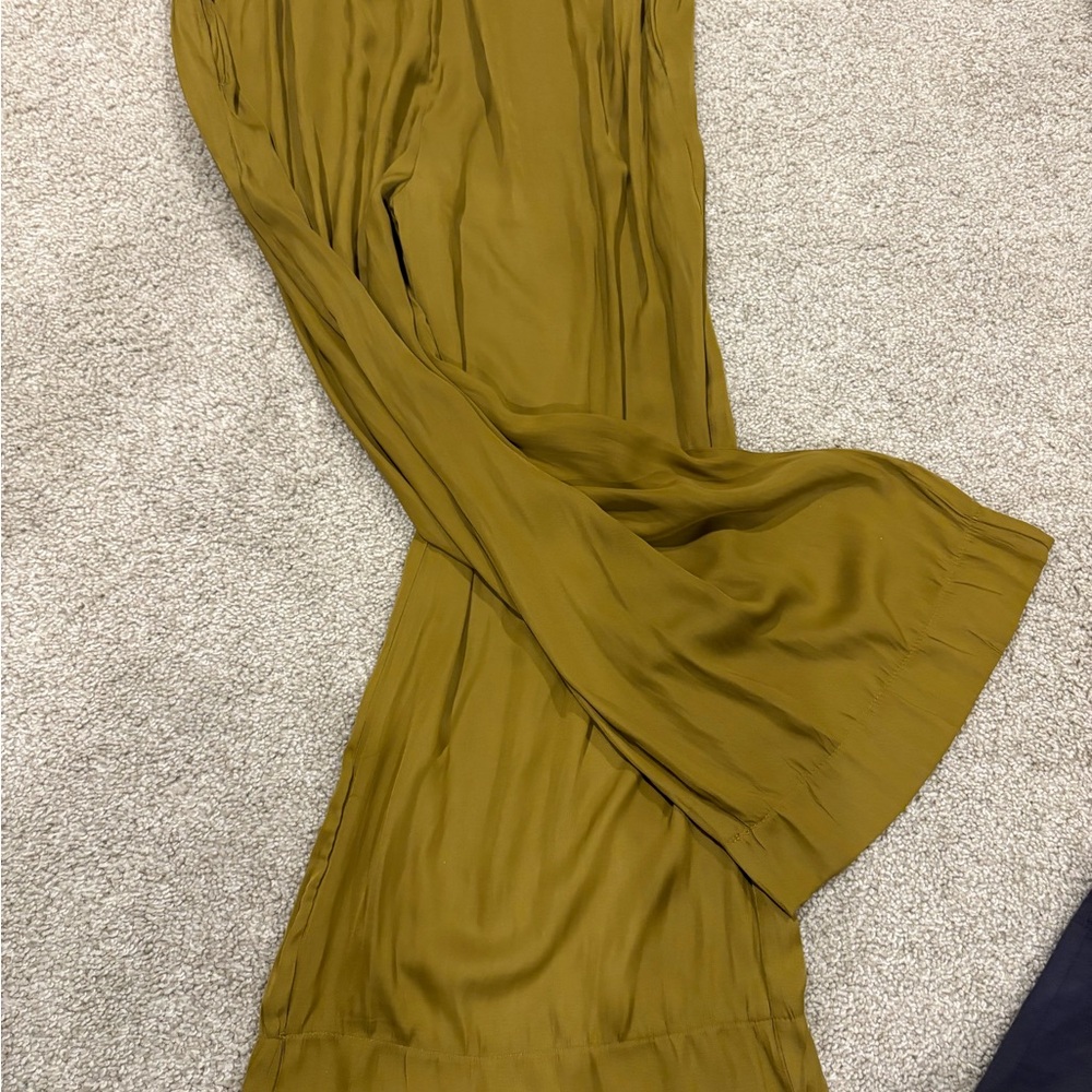 Grade Gather Golden Bronze Satin Pants